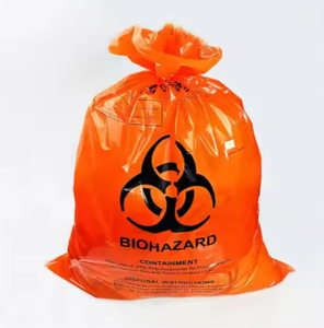High Quality Eco-Friendly <b>Medical</b> Waste Disposal Side Gusset <b>Bags</b> Durable Leak-Proof with Security Features Biohazard <b>Bag</b> - Product Image 5
