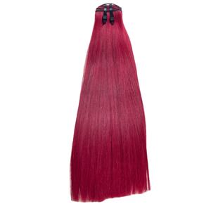 Trama de color burdeos, cabello liso de alta calidad, súper doble dibujado, lujo, 100%, cabello humano vietnamita, suave y grueso - Product Image 1