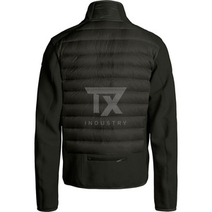 Veste à bulles fabriquée en usine en gros, mode homme, sur mesure, en toile imperméable, col montant, logo frontal, haute qualité - Product Image 6