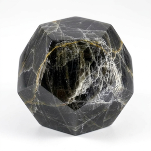 Piedra de Ágata Dodecaedro de Piedra Lunar Negra Natural, Cristal Geométrico, Gema Curativa, Venta al por Mayor - Product Image 4