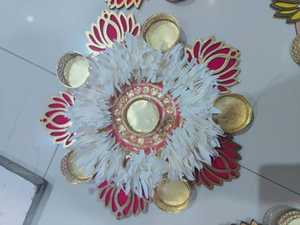 Portavelas Decorativo Clásico y Elegante de Estilo Nórdico, Hecho a Mano con Tela y Metal, Ecológico y Duradero, Ideal para el Día de San Valentín - Product Image 4