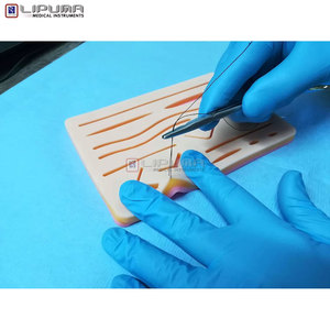 Suture <b>Practice</b> Kit Silicone Suturing <b>Pad</b> Medic Instruments Students Professionals Reusable Suture <b>Pad</b> Pre Cut Wounds Suturing - Product Image 2