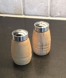 Natural Wooden Salt Pepper Shaker Set For Restaurant Dining Table Seasoning <b>Storage</b> And Elegant Serving - Product Image 6