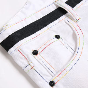 Pantalones Cortos Vaqueros Casuales de Mezclilla Hechos a Medida 2026 para Hombre, Cintura Alta con Cinturón, Nailon/Algodón Ligero, Color Personalizado, Hecho en Pakistán - Product Image 4