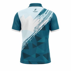 เสื้อโปโลกีฬาผู้ชายระบายอากาศได้ดี แห้งเร็ว พิมพ์ลายโลโก้ตามสั่ง สำหรับกีฬากอล์ฟ เทนนิส ฝึกซ้อม ชุดทีม ยูนิฟอร์ม - Product Image 2
