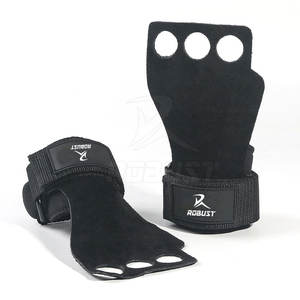 Sangles de musculation respirantes en cuir de vachette pour exercices de musculation et levée de poids - Product Image 2