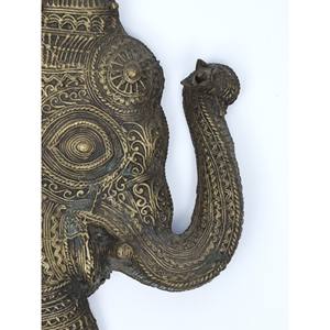 10 \ "en laiton Ganesha tenture murale élégante sculpture de dieu hindou pour la décoration intérieure - Product Image 1