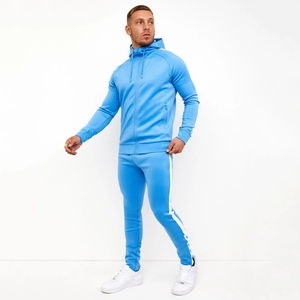 Survêtements d'entraînement personnalisés en gros, à capuche, unis, en coton/polyester, pour hommes, vêtements de sport pour le jogging - Product Image 1