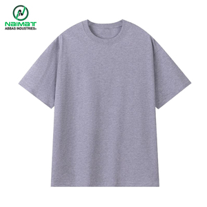 Camisetas de Hombre en Tendencia, Color Gris Jaspeado, Corte Regular, Cuello Redondo, Camisetas Casuales de Alta Calidad, Fabricante con Diseño Personalizado - Product Image 1