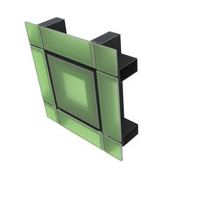 Profilé en aluminium Fravi 6063 T5 pour mur-rideau et conception de façade vitrée de grande hauteur - Product Image 1