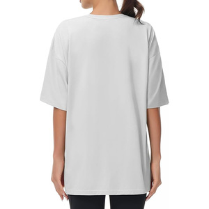 Washed Black Oversized T-Shirt Casual Style Solid Color Eco-Friendly 100% Cotton O-Neck Unisex Short Sleeve 220g All Seasons <b>Top</b> - Product Image 2