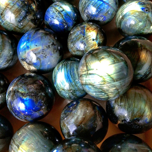 Esfera de Labradorita, Piedra Preciosa Natural, Bola de Cristal con Múltiples Destellos, Piedra Curativa, Esfera Decorativa Hecha a Mano, Venta al por Mayor, África, a Granel - Product Image 4
