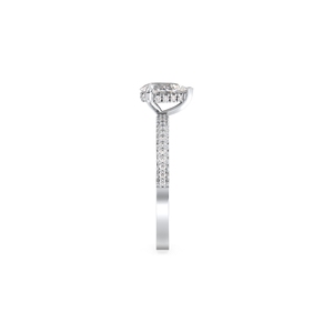 Anillo de compromiso solitario REYES personalizado con moissanita de corte pera de 1.2 quilates para mujer, plata de ley 925, joyería hip hop. - Product Image 5