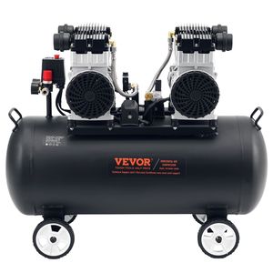 Compresor de Aire Industrial de 4 HP, 10.6 CFM a 90 PSI, Ultra Silencioso, Tanque de Acero de 20 Galones, Sin Aceite, Presión Máxima de 125 PSI, 78 dB - Product Image 1
