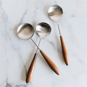 Cuillère de service grande taille en acier inoxydable de haute qualité, ensemble de cuillères de service ajourées robustes pour buffet, hôtel, restaurant - Product Image 3