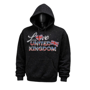High Quality Unisex 450gsm Fleece High Street Streetwear Hip Hop Acid Wash Rhinestone Breathable Pocket Hoodie Custom <b>Sun</b> Faded - Product Image 3