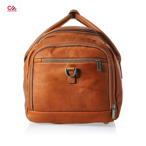 OEM Service Wholesale Best Design Leather Duffle Bags Lightweight Solid Color High Quality Leather Duffle Bags - Product Image 4
