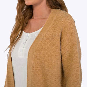 Cozy Winter <b>Women's</b> <b>Cardigan</b> High Quality Cotton/Wool Blend Breathable Eco-Friendly Fabric Anti-Wrinkle Durable Stitching Soft - Product Image 6