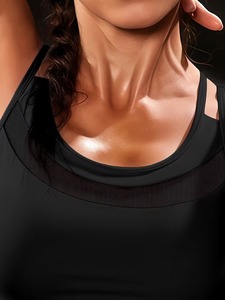 Women's Strappy Cage Back Yoga Sports <b>Bra</b> | Breathable Sheer Detail Activewear Tops | Four-Way <b>Stretch</b> High Elasticity Front - Product Image 2
