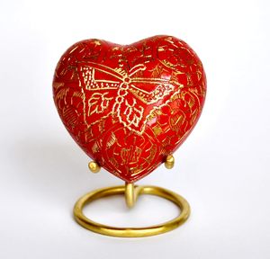 Handmade Ceramic Heart Pet Urn Durable Memorial <b>Casket</b> <b>for</b> Pets - Product Image 6