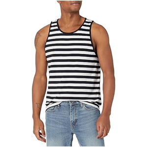 Débardeur décontracté en maille pour homme, 100 % polyester, respirant, écologique, séchage rapide, col rond, uni, sans manches - Product Image 1