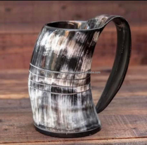 แก้วดื่มฮอร์นสำหรับไวกิ้งแก้วเบียร์ไวน์ผลิตจากอินเดีย - Product Image 1