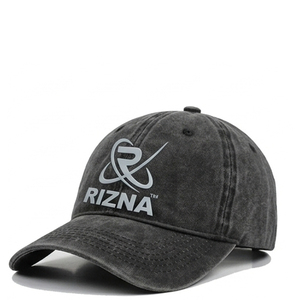 Gorra de Béisbol RIZNA de Mezclilla Twill, 6 Paneles, Ajustable, Unisex, Estilo Casual Vintage, Lavada, con Logotipo Bordado en 3D en el Panel Frontal, Azul, Algodón, Metal - Product Image 2