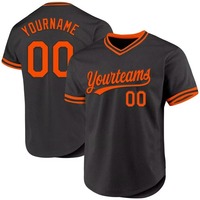 Maillot de baseball rose personnalisé avec bordure verte, col en V, manches courtes, respirant, antibactérien, en maille polyester, uniforme d'équipe unisexe pour adultes