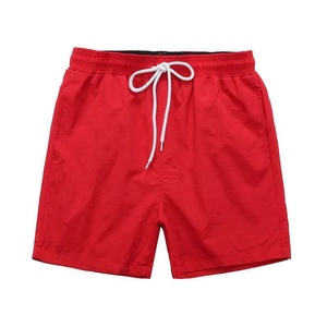 Custom Logo Men's Summer Beach Shorts <b>Elastic</b> Waist 100% Polyester Swim Trunks Nylon Mesh Running Shorts - Product Image 3