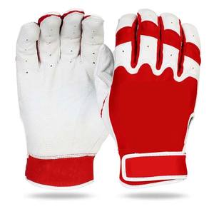Gants de frappe de baseball et de softball en cuir de cabretta de mouton avec logo personnalisé, poignet élastique long, pour adultes et jeunes - Product Image 2