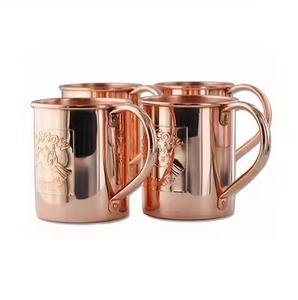 Stylish Copper <b>Mug</b> Moscow Mule Drinking Cup Hammered Pure Copper <b>Mug</b> Barware Kitchen Home Decor Accent - Product Image 1