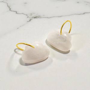 Abalorios de Piedra Lunar Arcoíris Natural en Forma de Nube con Aro Dorado, Hechos a Mano, Suministros para la Fabricación de Joyería de Piedras Semipreciosas - Product Image 2