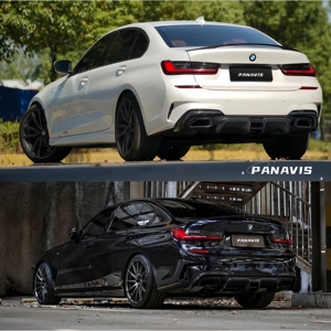 ดิฟฟิวเซอร์กันชนหลังคาร์บอนไฟเบอร์แบบขยาย PANAVIS สำหรับ BMW ซีรีส์ 3 รุ่น G20 G21 G28 ปี 2020-2022 - Product Image 2