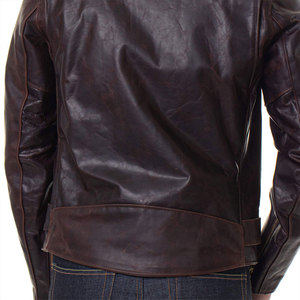 Veste Homme en Cuir de Vachette Véritable Noir Respirant de Haute Qualité, Style Hip Hop Urbain, Personnalisée OEM par Finer Threads - Product Image 4