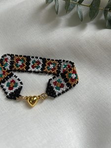 Collar de cuentas geométricas de lujo con incrustaciones de perlas de imitación y diamantes de imitación para joyería de moda étnica femenina de UO INDIA - Product Image 3