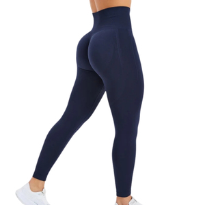 Leggings de yoga sans couture taille haute pour femme, pantalon de sport extensible pour la gym, le fitness et la course, avec contrôle du ventre, respirant et flexible - Product Image 2