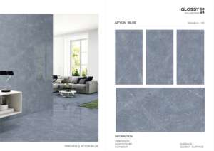Azulejo de Porcelana Brillante de Alta Gama 600x1200, Formato Grande, Superficie Pulida Premium, para Paredes y Pisos, Uso Interior y Exterior Moderno - Product Image 3