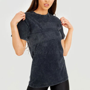 Camiseta de Mujer con Lavado Ácido, Tela Suave, Precio Bajo, Transpirable, Ligera, Cómoda para Uso Diario - Product Image 5