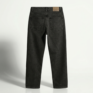 <b>Mens</b> Casual Loose Straight Denim Pants-99% Cotton 1% Spandex <b>Stretch</b> Comfort Enzyme Wash Summer/Autumn Private Label - Product Image 2