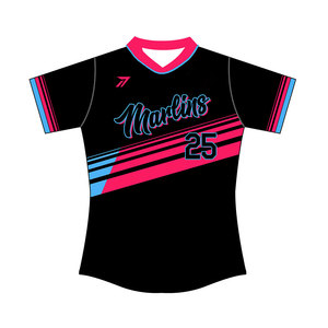 Embroidered Logo Baseball Softball Jersey Women Adult Premium Breathable Polyester Custom Team Number Name OEM Wholesale - Product Image 1