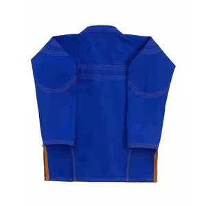 Kimono Azul de BJJ para Hombre, Uniforme de Artes Marciales, Judo, Algodón y Poliéster, Duradero, Corte Regular, Estilo Liso Teñido - Product Image 3