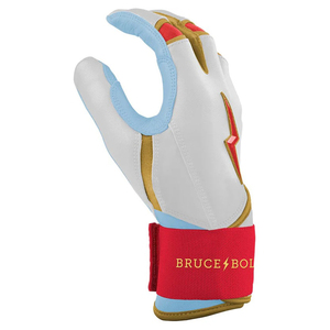 100% Premium Quality Goatskin Leather Custom Long Cuff Baseball Batting Gloves Hand Grips Breathable Guantes Beisbol Batting - Product Image 4