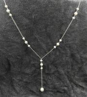Collier de perles d'eau douce, collier de perles naturelles, accessoires de mode élégants, vente en gros, cadeau pour femmes