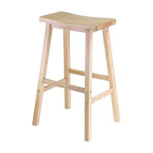 Tabouret de bar à selle Satori de 29 pouces en bois de hêtre - Product Image 1