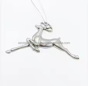 La última colección de adornos navideños y copos de nieve en metal hechos a mano en colgantes atractivos - Product Image 4