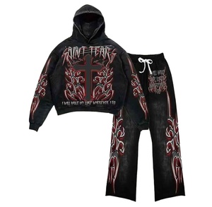 Survêtement de sport respirant pour homme avec logo personnalisé, vêtement décontracté d'hiver, sweat à capuche 100 % coton molletonné, coupe-vent, écologique, séchage rapide, fitness - Product Image 1