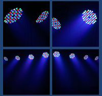 Lumières à faisceau LED RGBW 4-en-1 haute luminosité 200W avec DMX, 54 pièces de lumières LED Par pour scène, concert, DJ, éclairage laser couleur