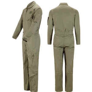 Overol de Trabajo Unisex de Algodón, Color Verde Oliva y Caqui, Manga Larga, Reflectante, Uniformes Industriales para Hombres y Mujeres - Product Image 4