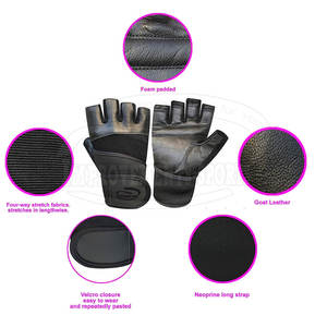 Gants d'haltérophilie de fitness de qualité en gros Fabricant pakistanais Gants d'haltérophilie - Product Image 4