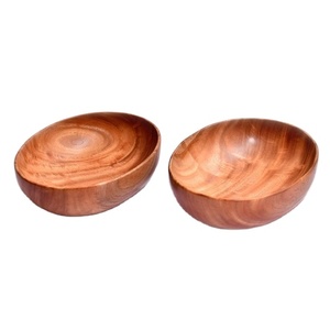 Bol de service en bois décoratif de table à manger d'emballage de qualité supérieure avec le bol en bois d'acacia de conception classique colorée multiple - Product Image 1